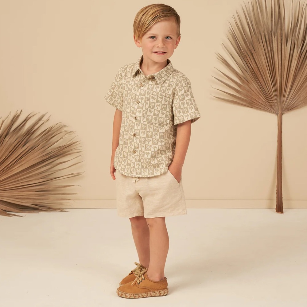 Rylee + Cru Bermuda Shorts Heathered Sand